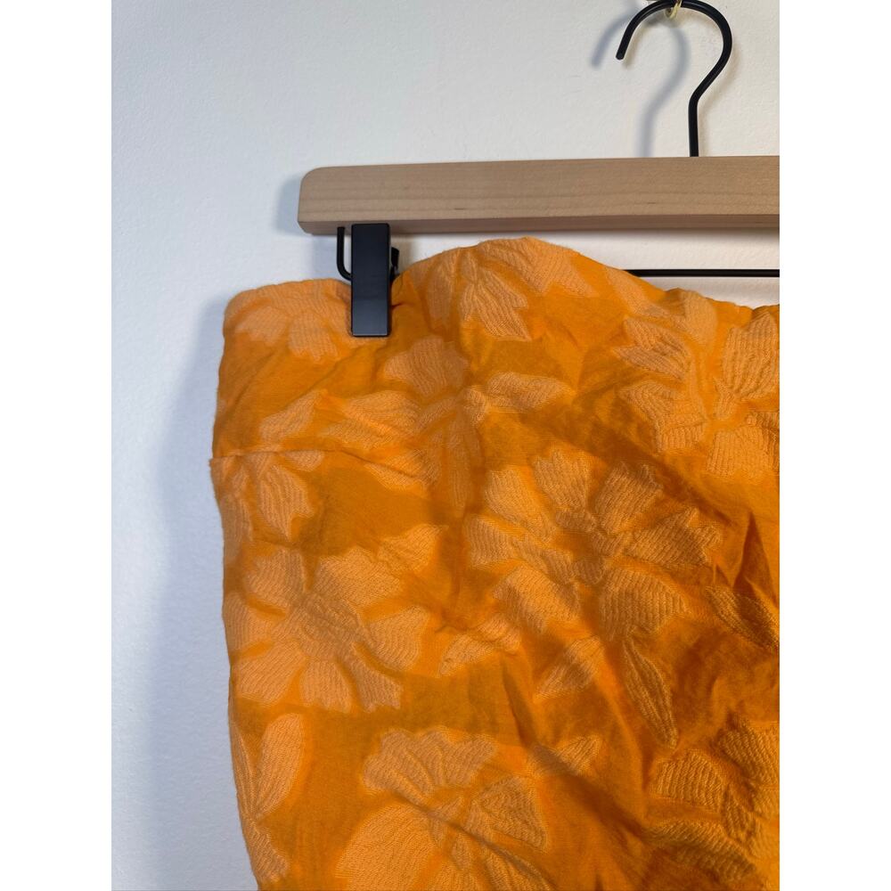 Anthropologie Bare Bow Back Strapless Tube Top Jacquard Mini Dress, US 14 - Picture 4 of 7